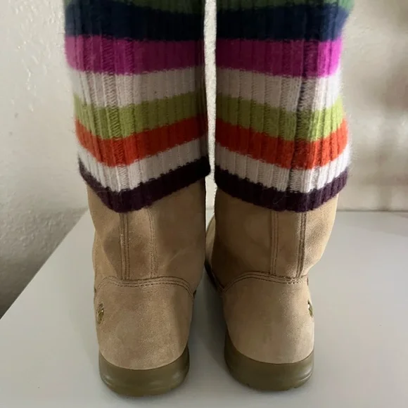 Coach Suede Boots with Logo Detail - Picture 5 of 11